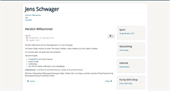 Desktop Screenshot of jens-schwager.de